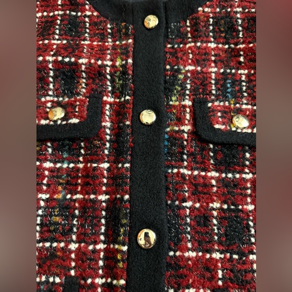 Anine Bing Lydia Wool-Blend Plaid Jacket - Picture 12 of 14